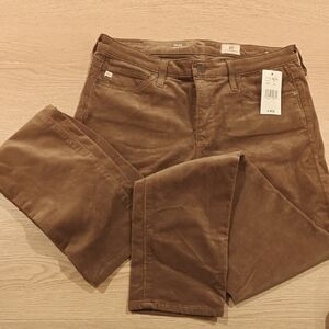 AG Adriano Goldschmied Corduroy Pants in Brown